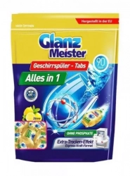 GLANZ MEISTER All in 1,tablety do myčky, 90 ks