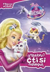 Barbie ve hvězdách Vybarvuj, čti si, nalepuj