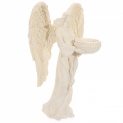 Stojící anděl, stojánek na čajovou svíčku, 23cm