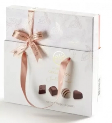 Elite luxury collection of chocolate pralines 170g-peach color