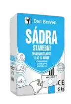 Den Braven Sádra stavební, sáček 1 kg, bílá