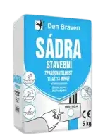 Den Braven Sádra stavební, pytel 5 kg, bílá