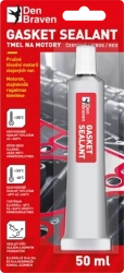 Gasket sealant červený 50ml - silikonový těsnicí tmel s tepelnou odolností od -60 °C do +300 °C