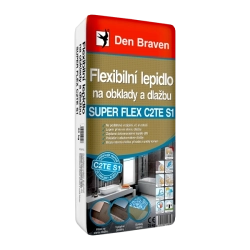 Flexibilní lepidlo na obklady a dlažbu SUPER FLEX C2TES1, pytel 25 kg