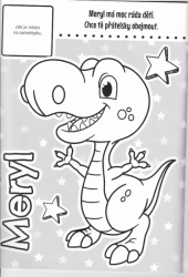 Have fun coloring with cute dinosaurs