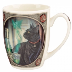 Porcelánový hrnek Kočka a absinth, design Lisa Parker