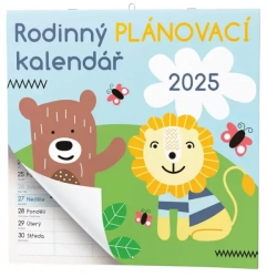 Rodinný plánovací kalendář 2025 - nástěnný 