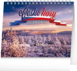 Table calendar Czech mountains 2024, 16.5 × 13 cm