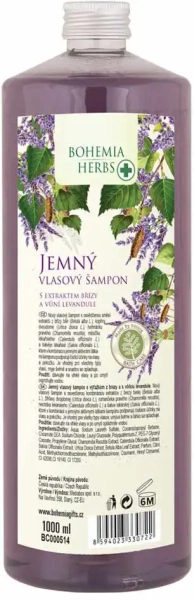 Hair shampoo 1000 ml - birch and lavender (Bohemia Gift)